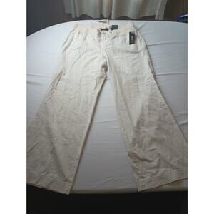 Lane Bryant Cream Straight Leg Pants
